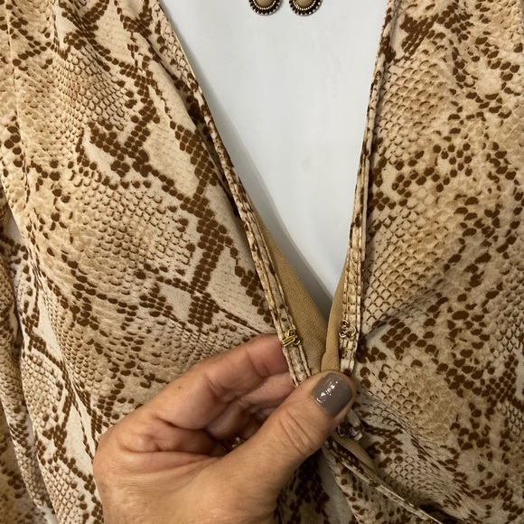 Michael Kors snake print fully lined dress sz S - Picture 3 of 6